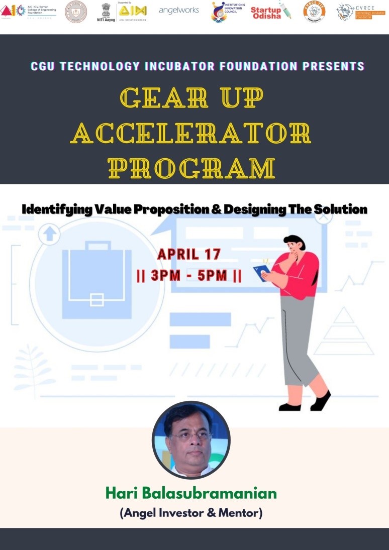 Gear up Accelerator Program On “ Identifying Value Proposition & Designing the Solution”