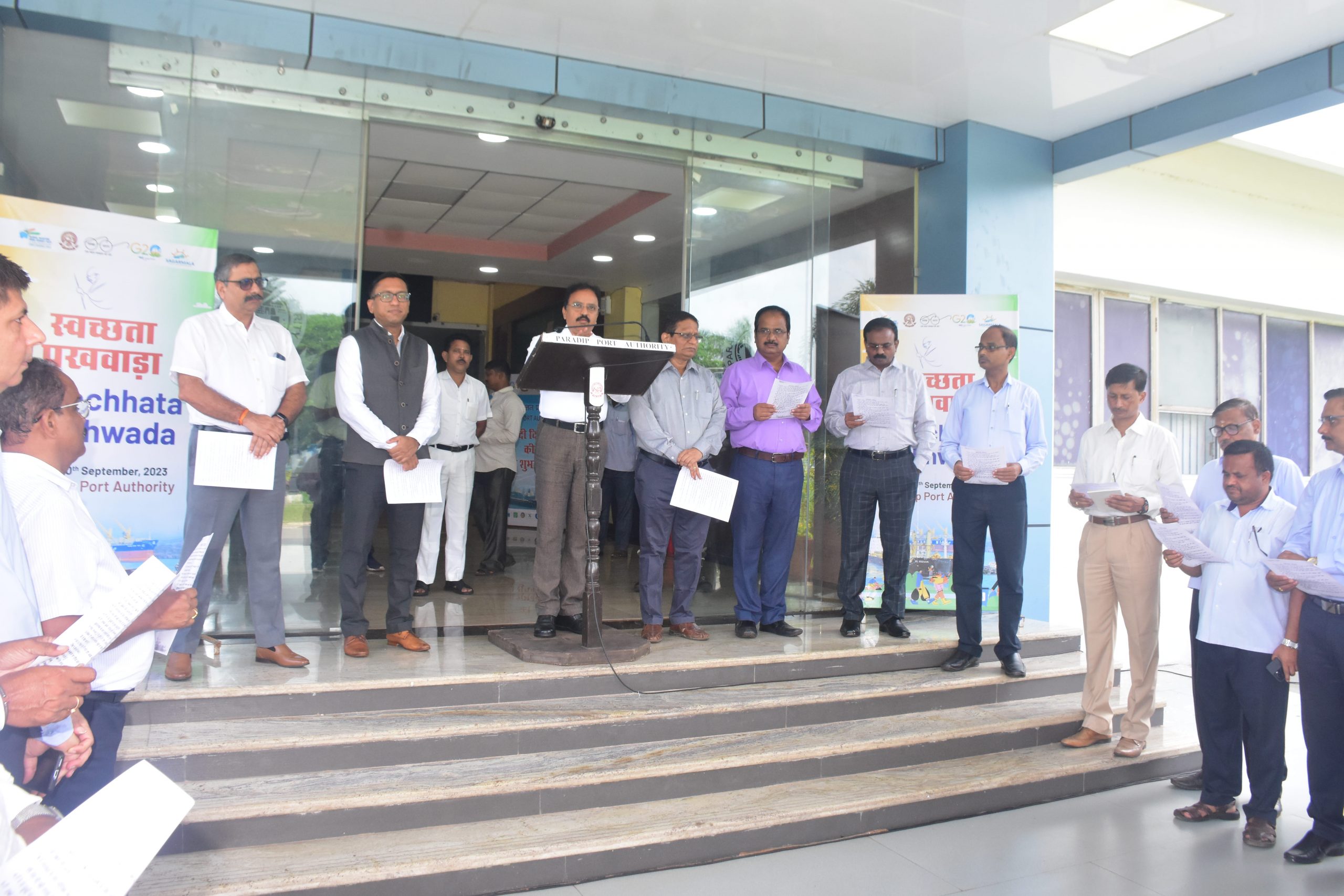 Swachhata Pakhwada 2023 at Paradip Port Authority.