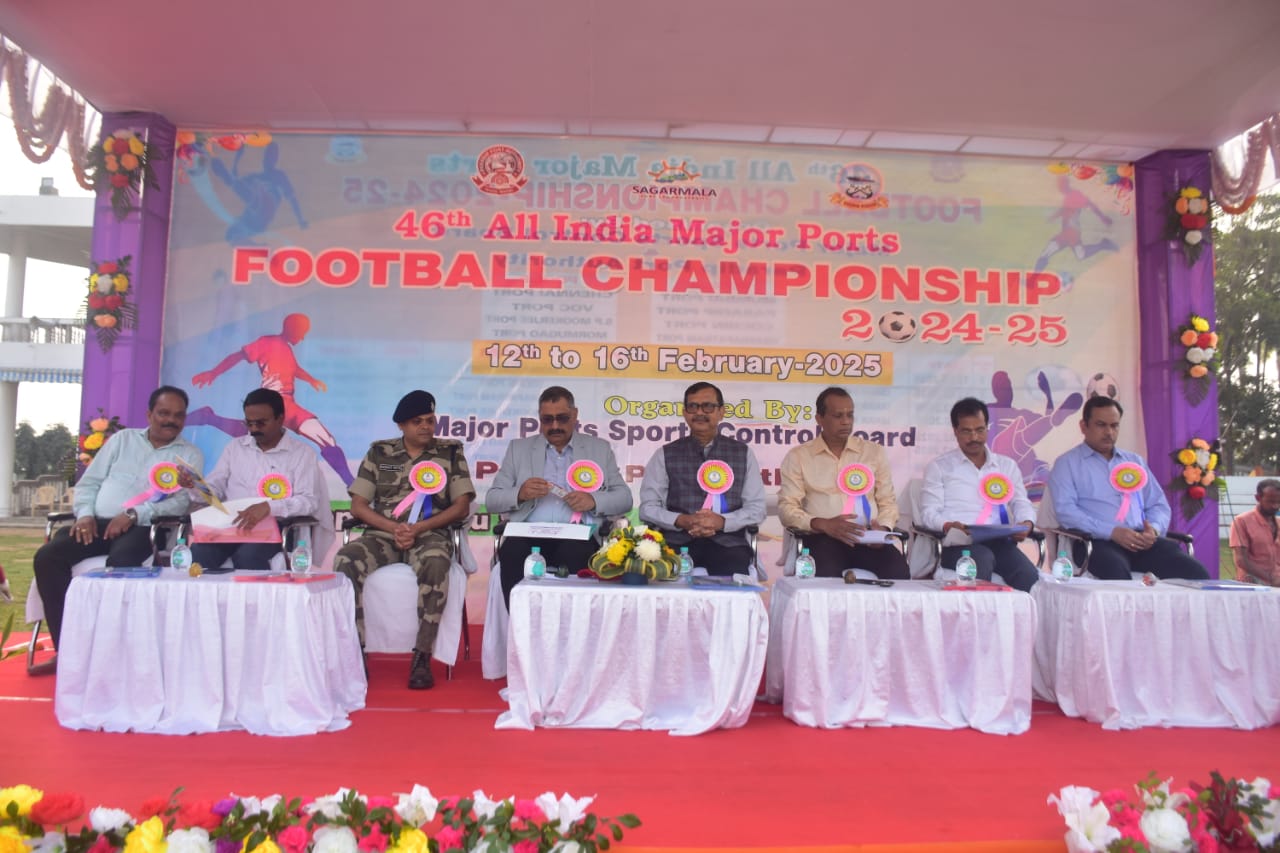 46th All India Major Port Football Championship 2024-25 kicks off at Gopabandhu Stadium, PPA .