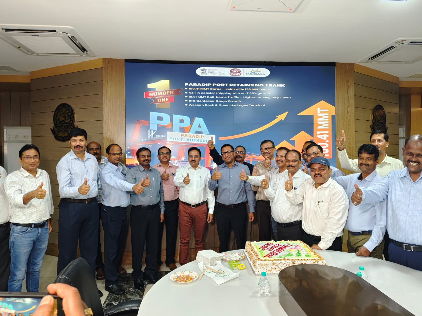 Paradip Port Cements Its Position As Numero Uno among Indian Major Ports Second Consecutive time in a row.