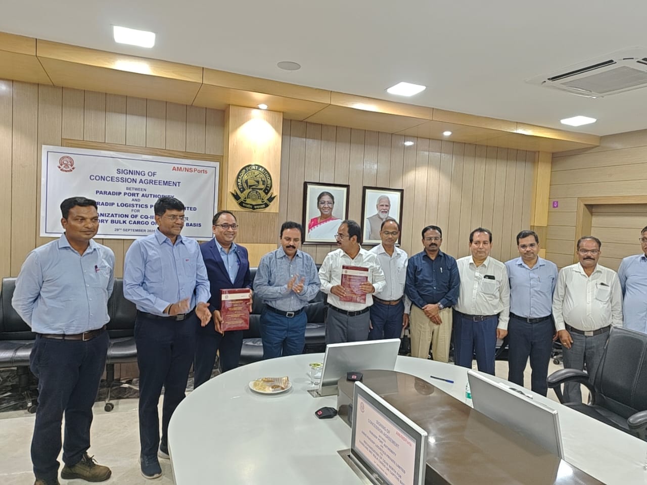 Paradip Port Authority Signs Concession Agreement with AM/NS Ports.