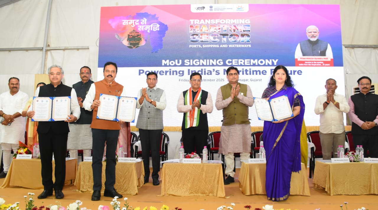 Paradip Port Authority, Odisha Maritime Board, and Sagarmala Finance Corporation Ink Landmark Tripartite Agreement for New Satellite Port.