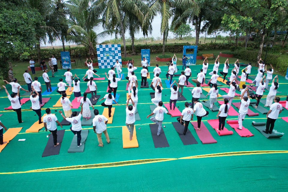 Observation of International Day of Yoga – 2024 at Chilika by Paradip Port Authority.