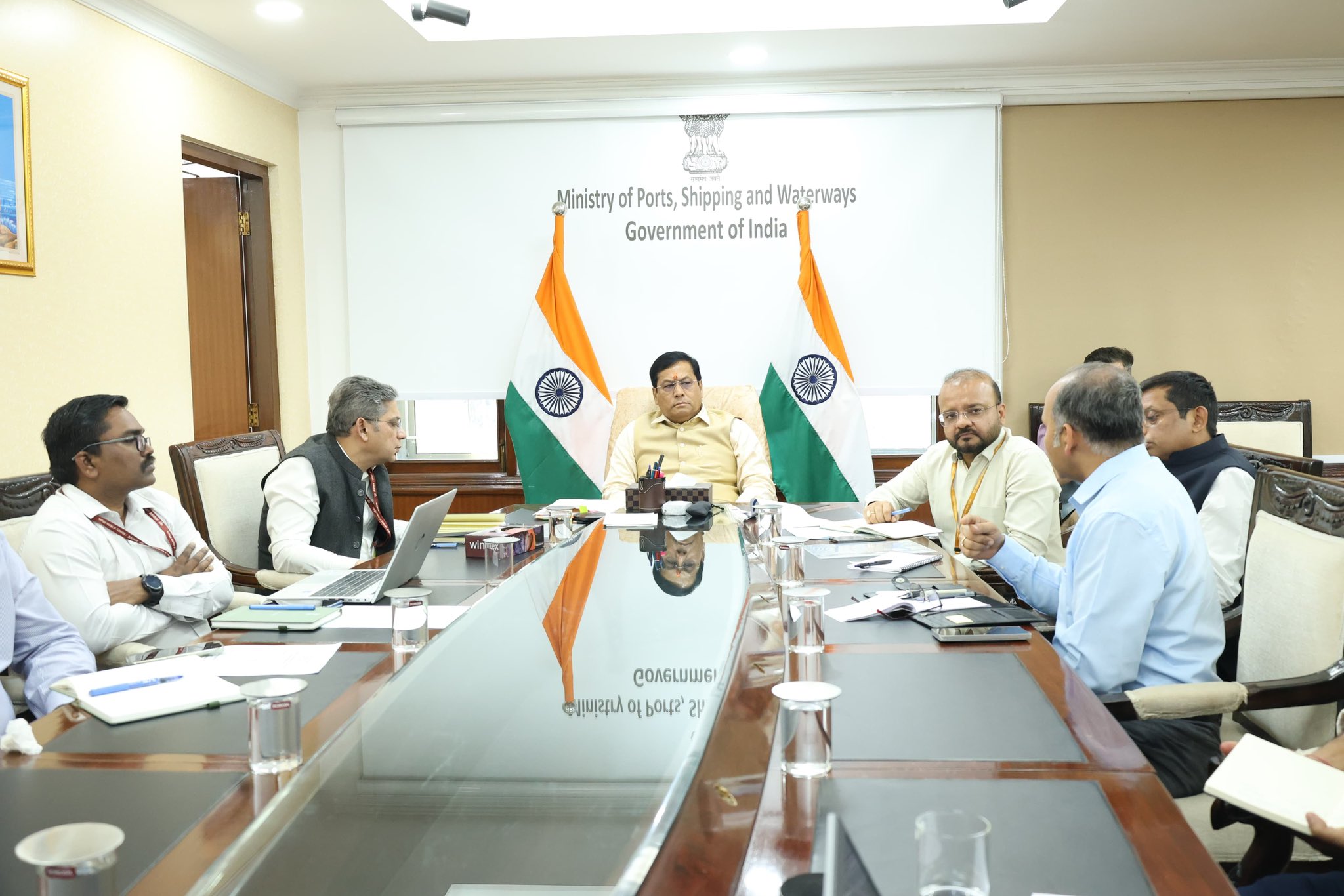 Shipping Ministry Reviews Maritime Situation in Persian Gulf; Enhanced Monitoring to Safeguard Indian Vessels & Seafarers.