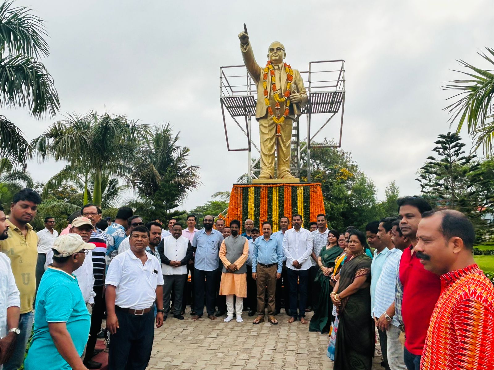 Paradip Port Authority Pays Tribute at Dr. B.R. Ambedkar Statue, Ambedkar Park.