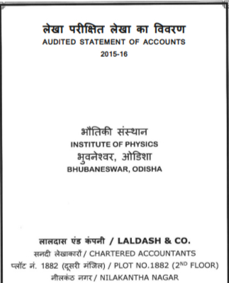 Audited Statement of Accounts 2015 – 16